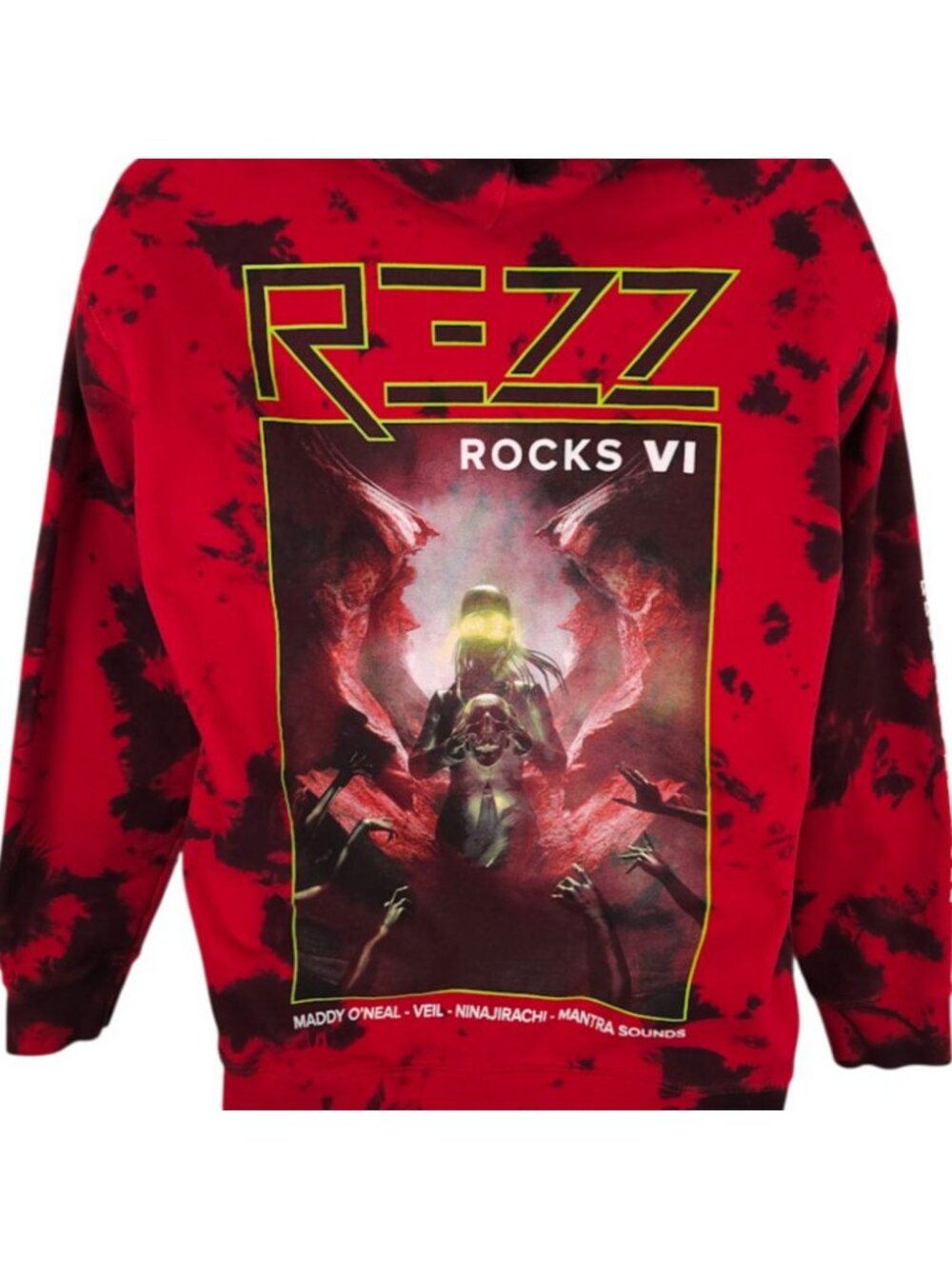 REZZ Rocks VI Sweatshirt Hoodie Mens Size Small Red Rocks Amphitheatre 2024